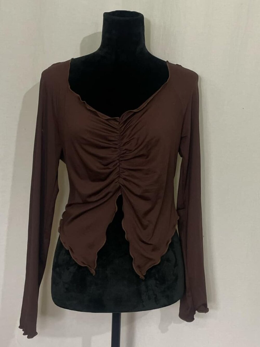 Shein Chocolate Butterfly Blouse